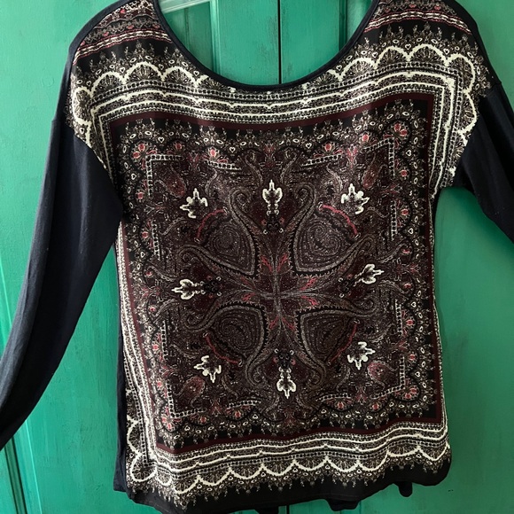 Promod Boho Broad Shoulders Long-sleeve Top - Picture 3 of 7